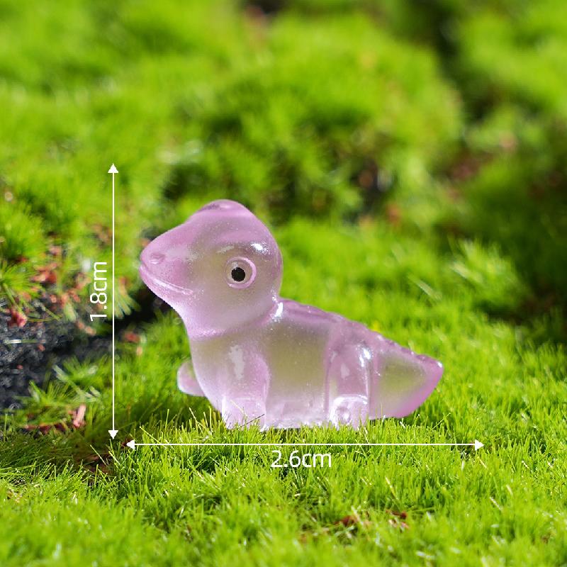 Tiểu cảnh tắc kè phát sáng DIY, phụ kiện tiểu cảnh mini bàn đáng yêu, cute (ZC-908)