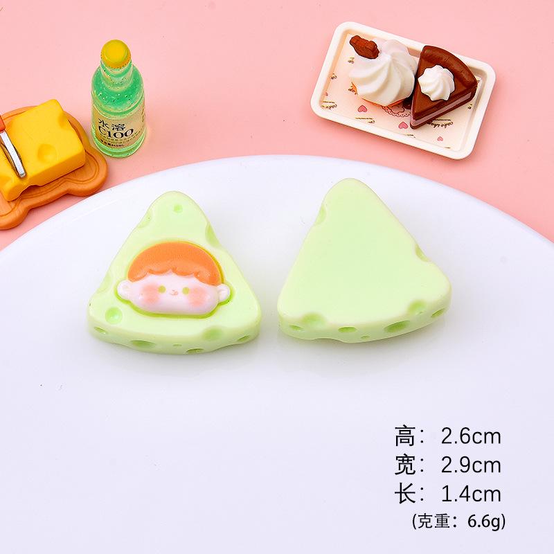 Phô mai Cheese resin DIY, phụ kiện kem giả, dép Crocs, nam châm tủ lạnh (NX-601)