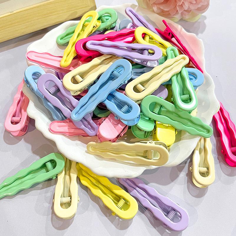 Kẹp tóc BB kim loại, phụ kiện DIY, kẹp mỏ vịt, kem giả (NX-614)