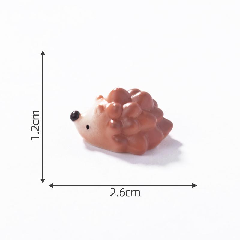 Tiểu cảnh nhím phát sáng DIY, phụ kiện tiểu cảnh mini resin treo bàn garden đáng yêu cute (ZC-1455)