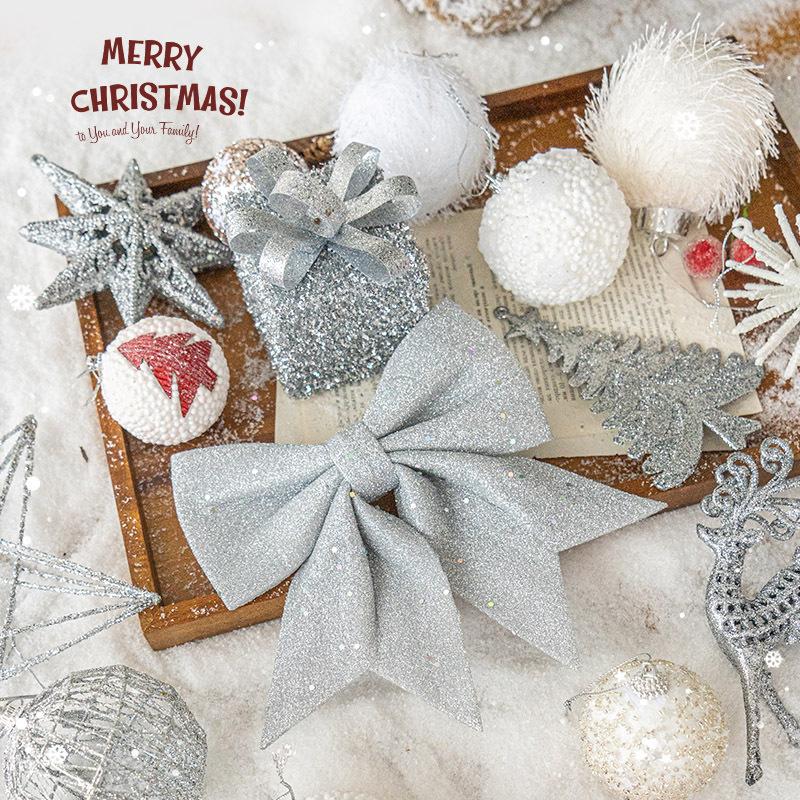 Trang Trí Noel Trang trí Noel: Bóng vàng champagne, nơ trang trí đẹp