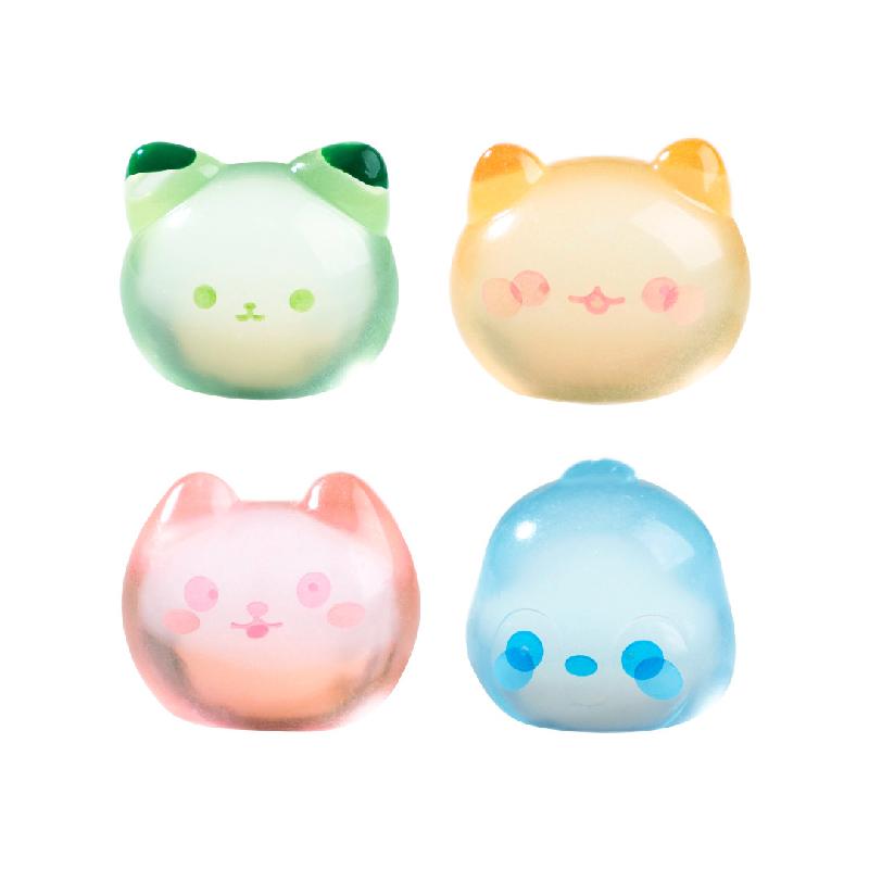 Tiểu cảnh mèo & thỏ phát sáng DIY, phụ kiện tiểu cảnh mini resin garden treo bàn đáng yêu cute (ZC-1466)