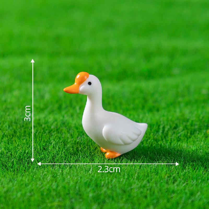 微景观创意可爱动物小猫咪小黄鸭公仔 DIY装饰品挂配件迷你小摆件