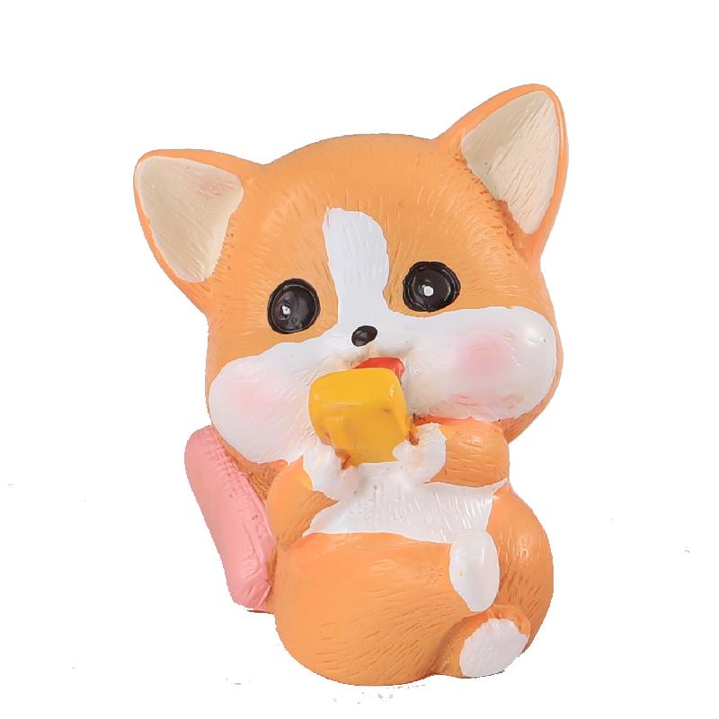 Tiểu cảnh chó Corgi đáng yêu resin trang trí chậu cây (ZC-668)