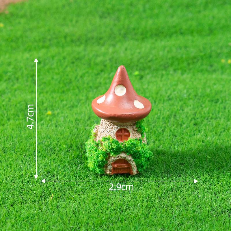 Gốc cây, ghế gỗ, viên gạch sân vườn mini DIY, phụ kiện tiểu cảnh sáng tạo bàn (ZC-33)