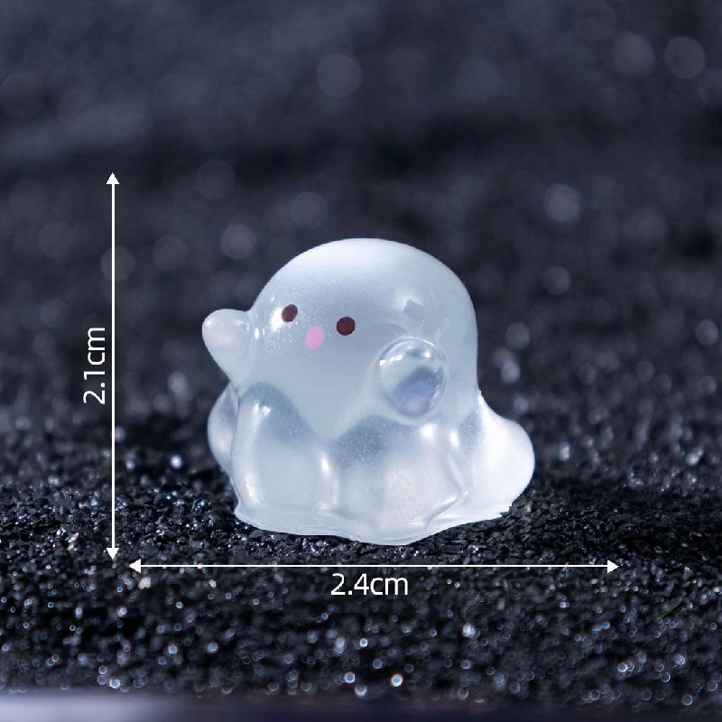 Tiểu cảnh Halloween, ma nhỏ phát sáng, túi bất ngờ DIY, phụ kiện bàn tiểu cảnh mini (ZC-737)