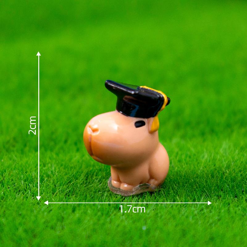 Tiểu cảnh ếch và cú mũ tiến sĩ DIY, phụ kiện tiểu cảnh mini treo bàn garden cute (ZC-1115)