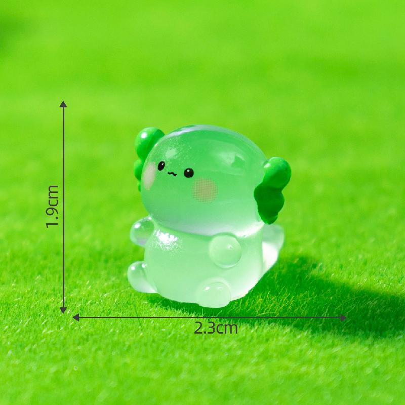 Tiểu cảnh rồng lục giác mập phát sáng DIY, phụ kiện tiểu cảnh mini resin cute (ZC-1094)