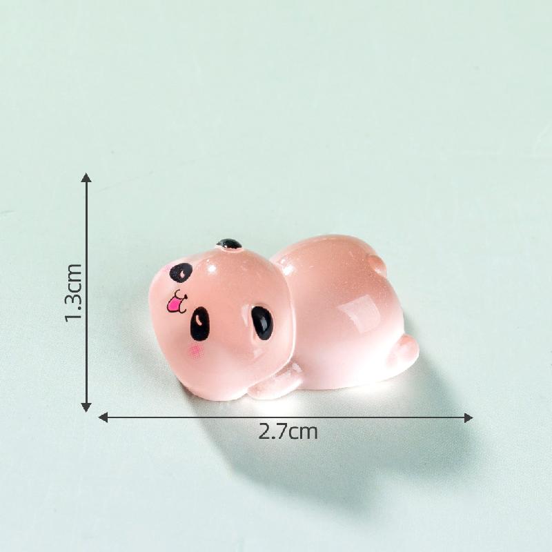 Tiểu cảnh panda nằm phát sáng DIY, phụ kiện tiểu cảnh mini resin blind bag treo bàn đáng yêu cute (ZC-1464)