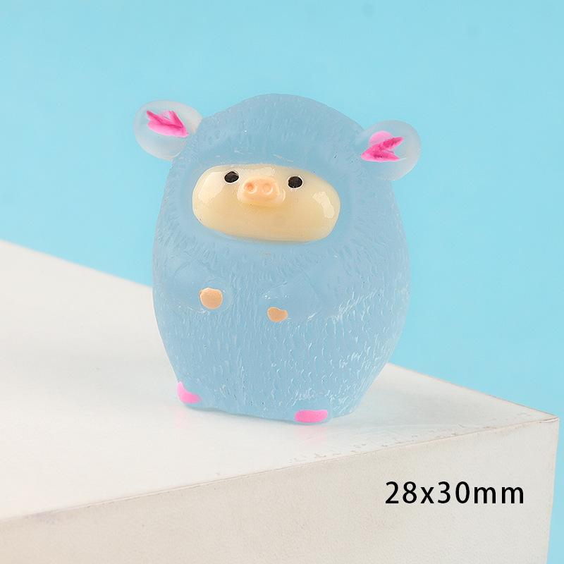 Charm heo phát sáng DIY trang trí vỏ điện thoại (FF-259)