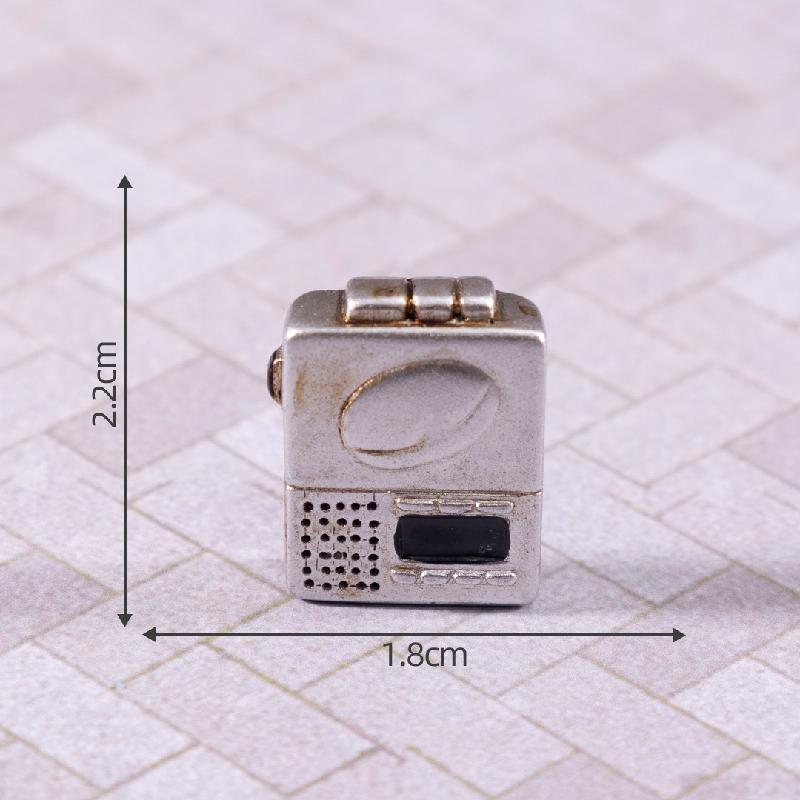 Tiểu cảnh TV cổ điển, nội thất búp bê DIY, phụ kiện bàn tiểu cảnh mini phong cách vintage (ZC-262)