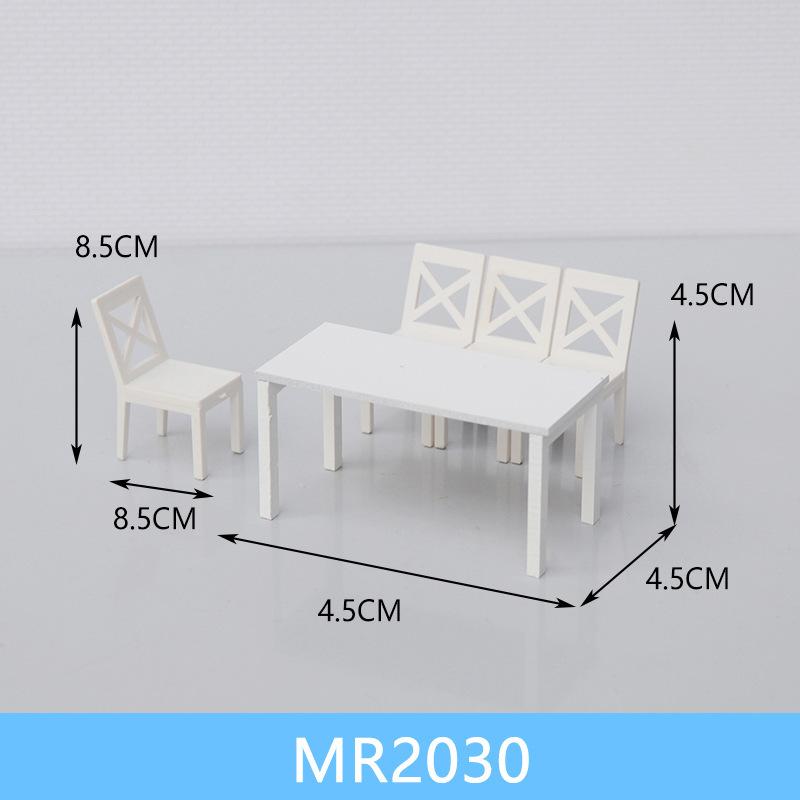 Bộ Bàn Ăn Mini Mô Hình Tỷ Lệ 1:20 (MH-285)