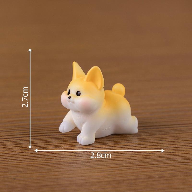 Tiểu cảnh Corgi mập DIY, phụ kiện tiểu cảnh mini treo bàn thu nhỏ đáng yêu (ZC-1101)