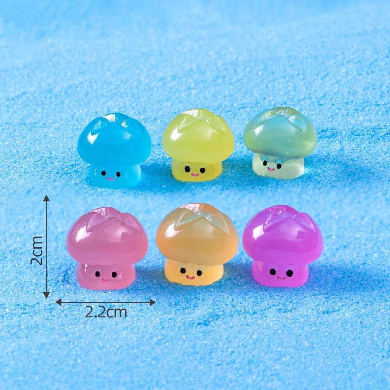 Tiểu cảnh hải cẩu, cua, cá ngựa phát sáng DIY, phụ kiện tiểu cảnh mini resin garden cute (ZC-1416)