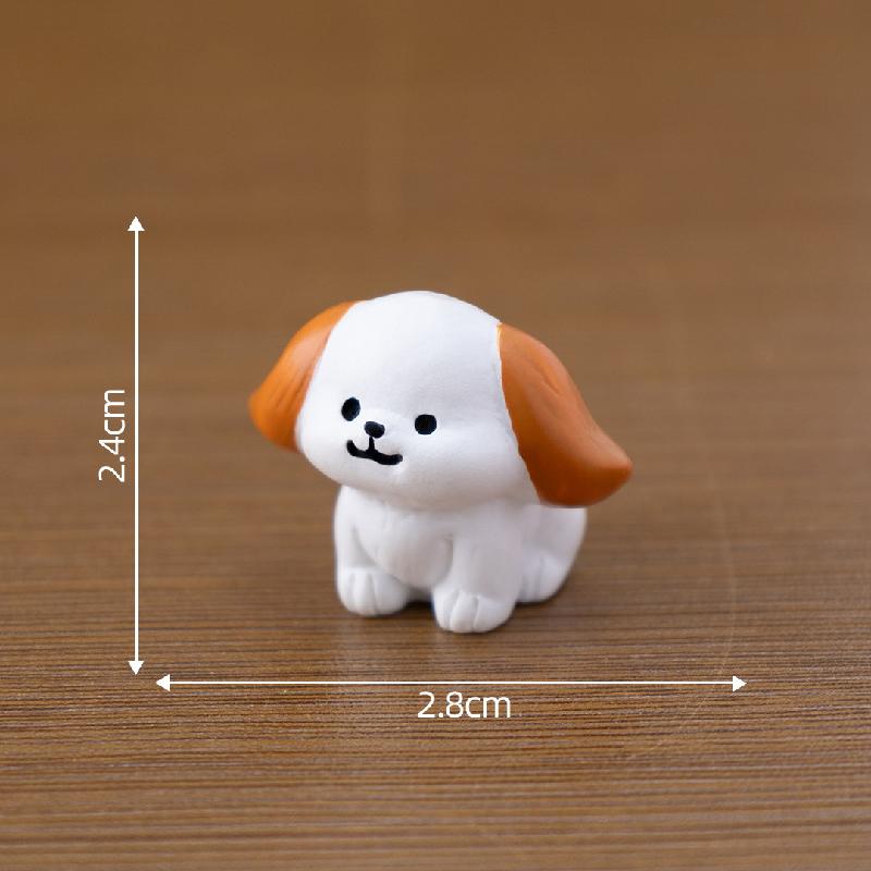 Tiểu cảnh mèo, chó dễ thương, búp bê DIY, phụ kiện bàn tiểu cảnh mini (ZC-569)