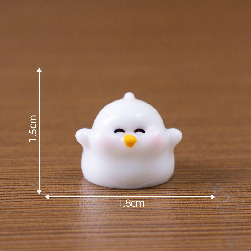 Tiểu cảnh vịt trắng DIY, phụ kiện tiểu cảnh mini xe bàn đáng yêu, cute (ZC-1010)