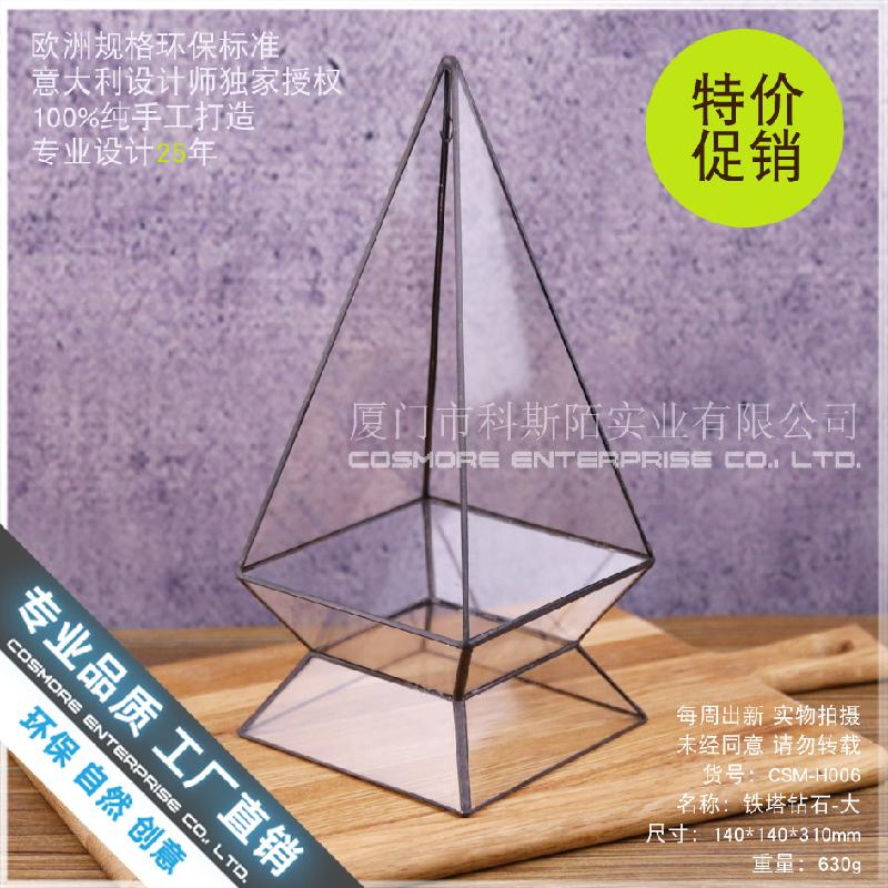 Chậu Đa Giác Bình sinh thái rêu cảnh văn phòng (DG-234)