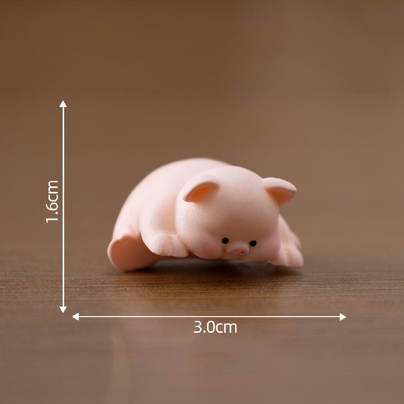 Tiểu cảnh heo, rùa, búp bê nhỏ dễ thương DIY, phụ kiện tiểu cảnh mini bàn (ZC-679)