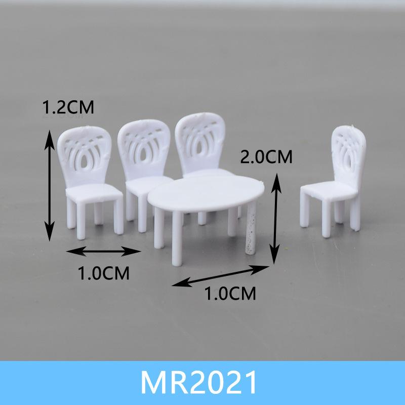 Bộ Bàn Ghế Nội Thất Mini Tỷ Lệ 1:75 (MH-124)