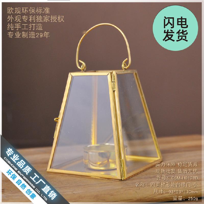 Chậu Đa Giác Đèn nến hình thang vintage ngoài trời (DG-114)
