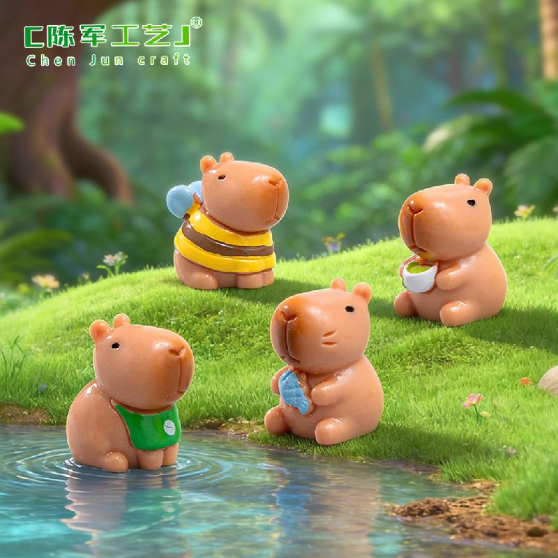 Phụ Kiện Tiểu Cảnh Capybara Chơi Chữ Dễ Thương Mini (PK-683)