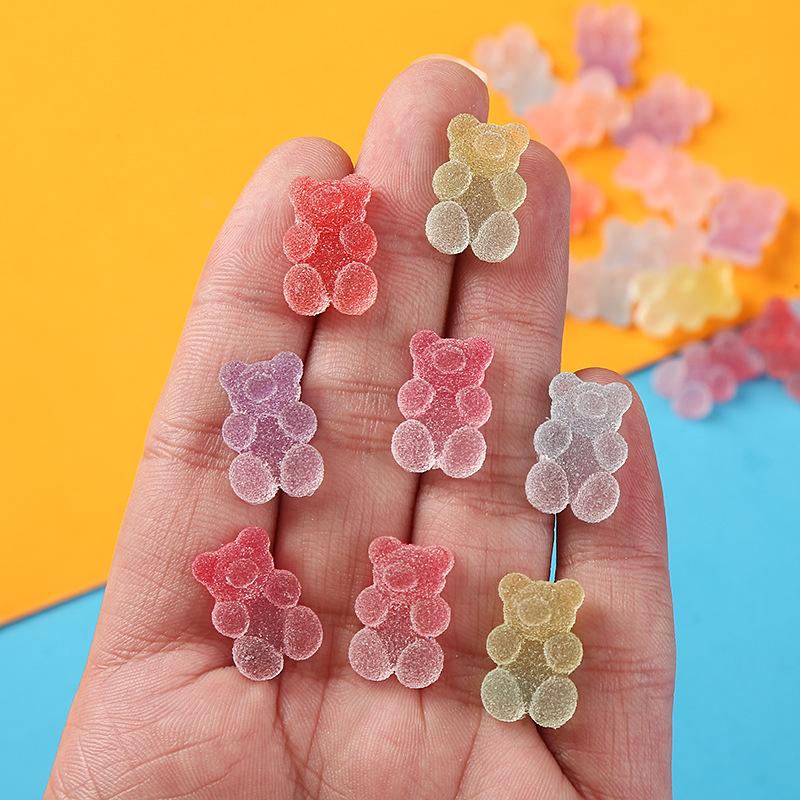 Charm gấu gummy màu DIY trang trí vỏ điện thoại (FF-510)