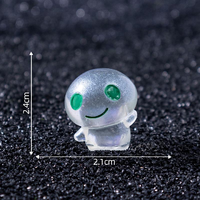 Tiểu cảnh alien mini phát sáng DIY, phụ kiện tiểu cảnh mini resin treo bàn garden cute (ZC-1404)
