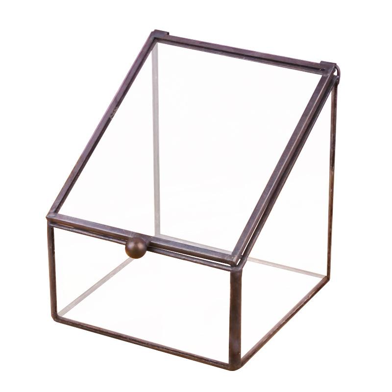 Chậu Đa Giác Hộp kính trang sức vuông, hộp chống bụi (DG-176)