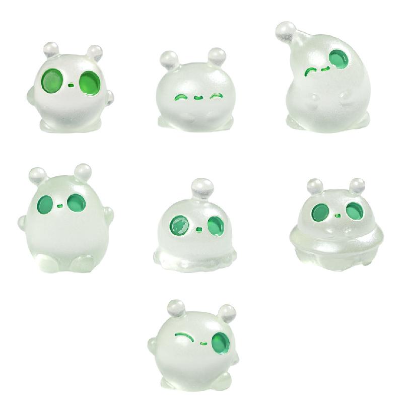 Tiểu cảnh alien mini phát sáng DIY, phụ kiện tiểu cảnh mini bàn cute resin đáng yêu (ZC-1143)