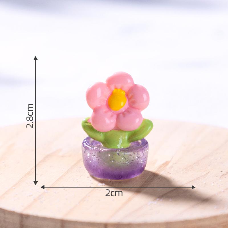 Tiểu cảnh hoa hướng dương tulip DIY, phụ kiện tiểu cảnh mini xe bàn đáng yêu (ZC-1014)