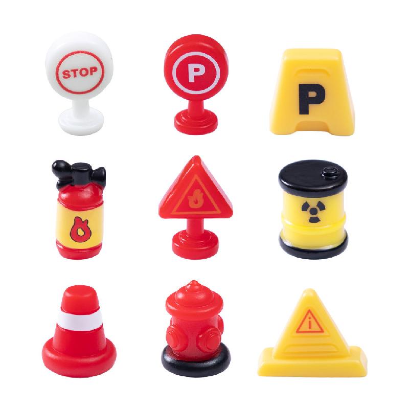 Tiểu cảnh ô tô, biển báo giao thông Q-version, DIY, phụ kiện bàn tiểu cảnh mini thu nhỏ (ZC-264)