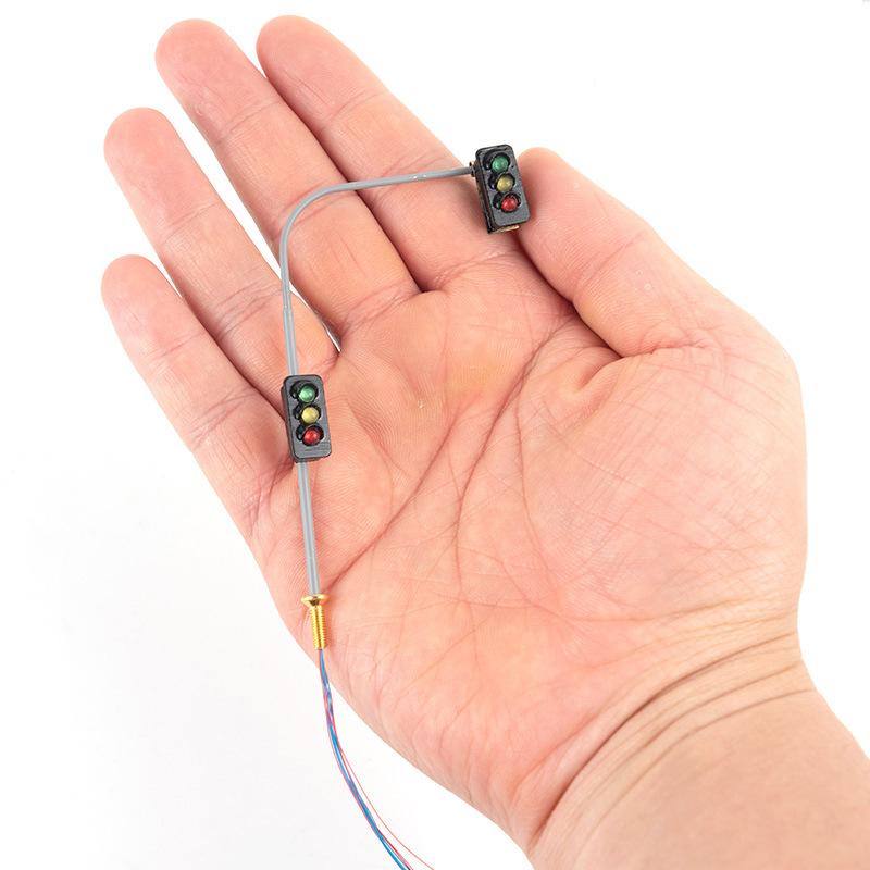 Phụ Kiện Mô Hình Đèn Tín Hiệu Giao Thông Mini Có Đèn 3V (MH-155)