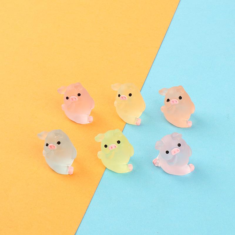 Charm heo phát sáng DIY trang trí điện thoại (FF-497)