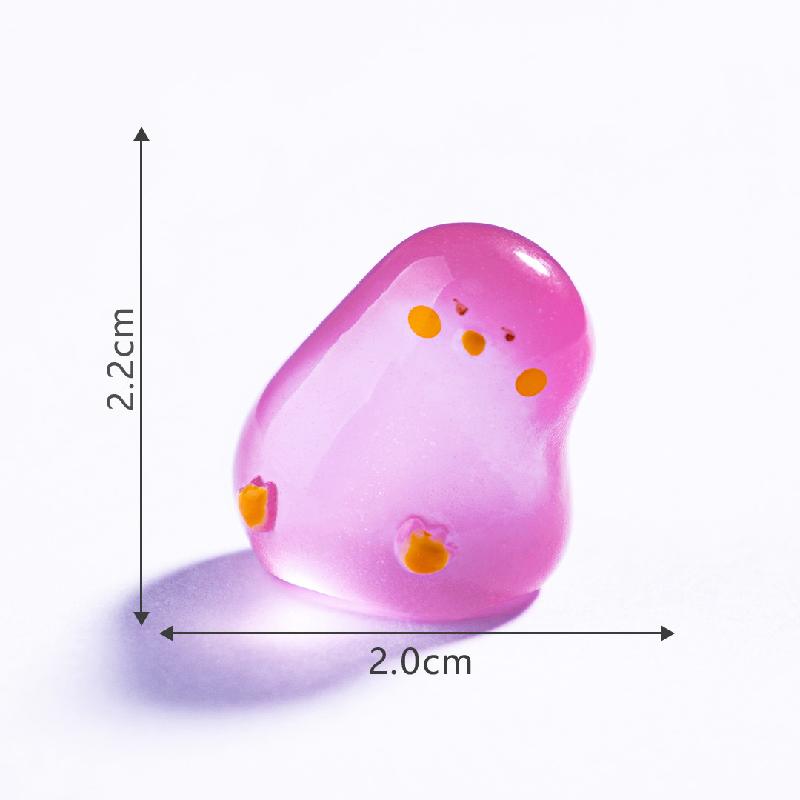 Tiểu cảnh vịt trắng vui nhộn phát sáng DIY, phụ kiện tiểu cảnh mini blind bag treo bàn resin cute (ZC-1483)