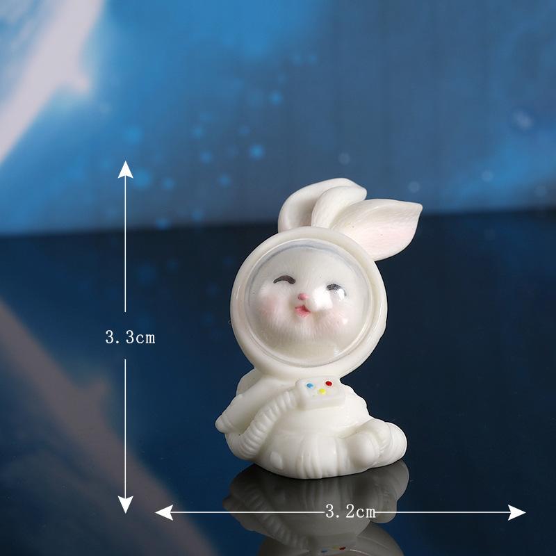 Thỏ không gian tiểu cảnh resin mini trang trí sáng tạo (ZC-679)