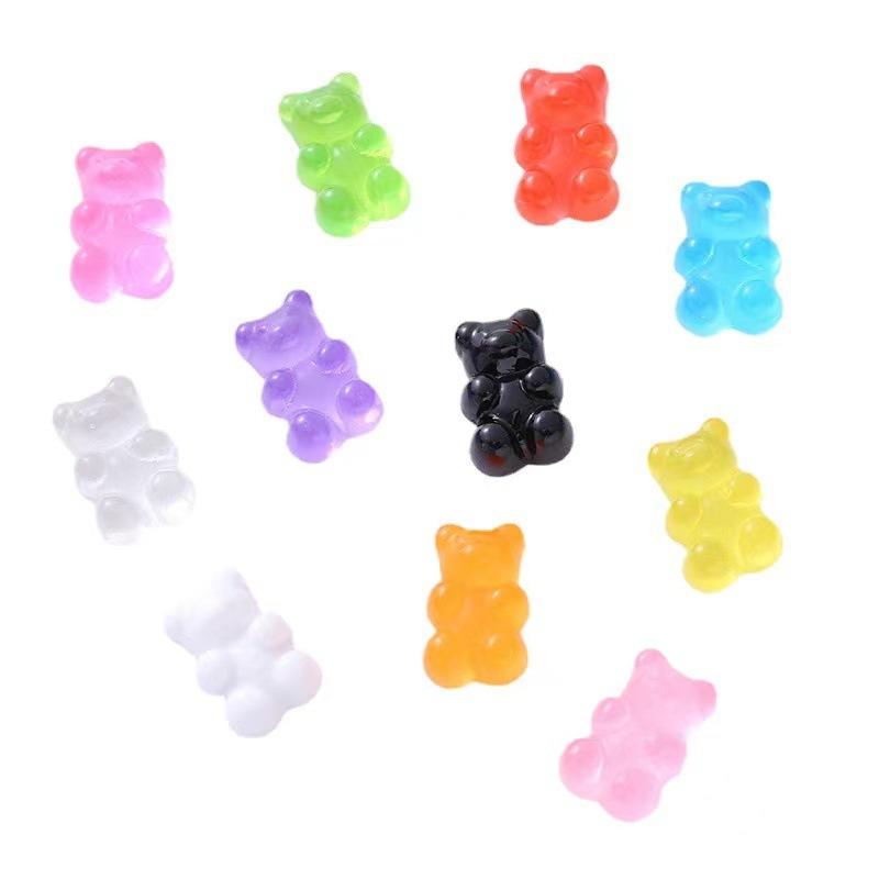 Charm gấu trong suốt DIY vỏ điện thoại (FF-164)