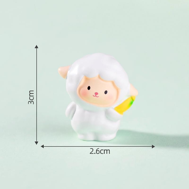 Tiểu cảnh cừu đáng yêu DIY, phụ kiện tiểu cảnh mini resin treo bàn garden treo bàn đáng yêu cute (ZC-1449)