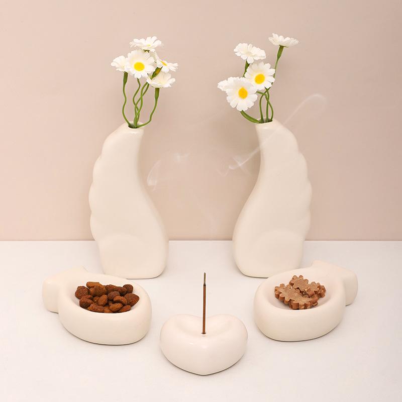 Chậu Cây Resin Bộ hũ tro cốt thú cưng bằng gốm, hũ tưởng niệm chó mèo, đồ tang lễ và hỏa táng thú cưng (RG-55)