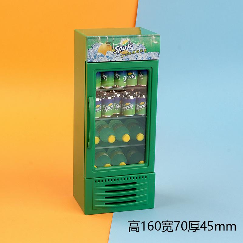 可爱仿真迷你冰箱冰柜娃娃屋1:12厨房微缩模型摆件儿童过家家玩具