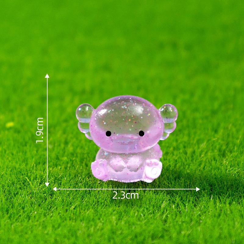 Tiểu cảnh rồng lục giác mập phát sáng DIY, phụ kiện tiểu cảnh mini resin cute (ZC-1117)