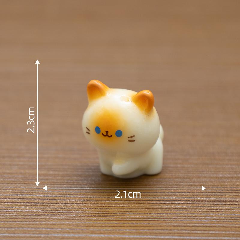 Tiểu cảnh mèo Xiêm đáng yêu, búp bê DIY, phụ kiện treo xe hơi tiểu cảnh mini bàn (ZC-544)