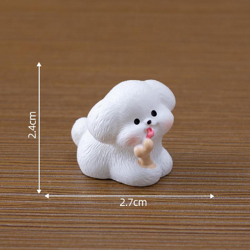 Tiểu cảnh chó Tây Tạng, búp bê DIY, nhà búp bê, phụ kiện treo bàn tiểu cảnh mini (ZC-664)