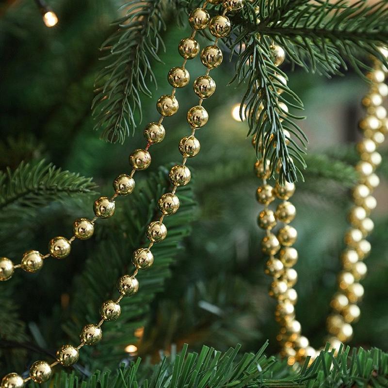 Trang Trí Noel Chuỗi hạt nhựa trang trí Noel, dây treo cây thông, phụ kiện trang trí cửa hàng, phòng khách Giáng Sinh