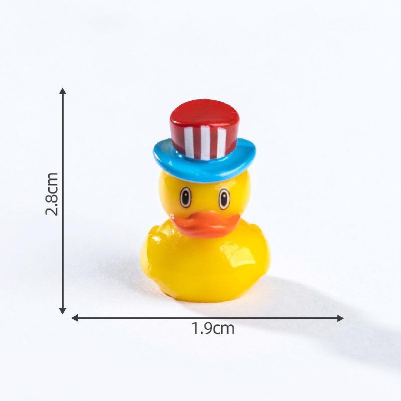 Tiểu cảnh vịt vàng biến hóa DIY, phụ kiện tiểu cảnh mini resin treo bàn garden đáng yêu cute (ZC-1456)