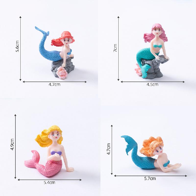 Tiểu cảnh cá, mermaid, rạn san hô bể cá PVC DIY, phụ kiện tiểu cảnh bàn mini sáng tạo (ZC-208)