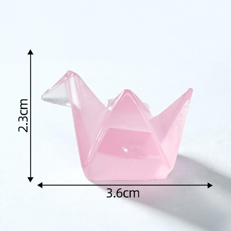 Tiểu cảnh hạc giấy phát sáng, túi bất ngờ DIY, phụ kiện bàn tiểu cảnh mini (ZC-688)