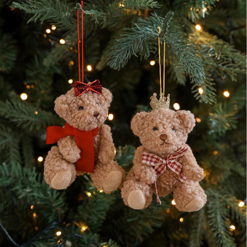 Trang Trí Noel Gấu bông Noel nhỏ xinh, treo xe hơi, trang trí cây thông Noel, quà tặng dễ thương cho mùa lễ hội