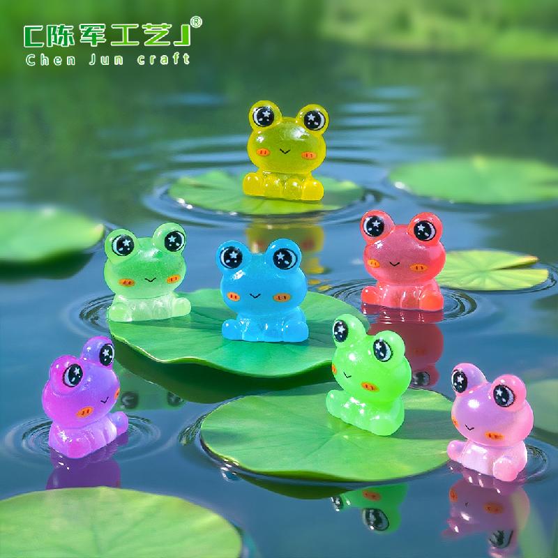 Phụ Kiện Tiểu Cảnh Ếch phát sáng đáng yêu mini trang trí (PK-716)