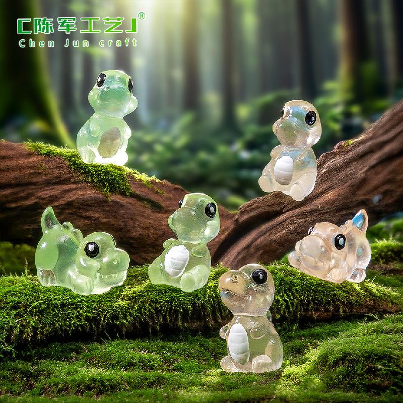 Phụ Kiện Tiểu Cảnh Tiểu cảnh khủng long phát sáng mini trang trí xe và bàn (ZC-1006)