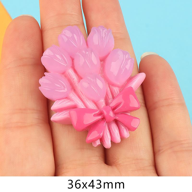 新款夜光花束饰品树脂配件奶油胶手机壳手链diy挂坠手工配饰